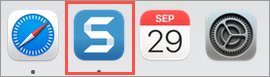 Snagit icon in dock
