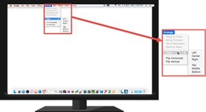 Menu capture example