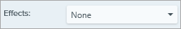 Effects dropdown