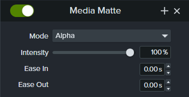 Media Matte properties