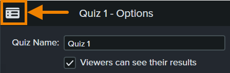 preview quiz button