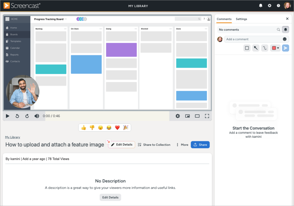 Screencast example